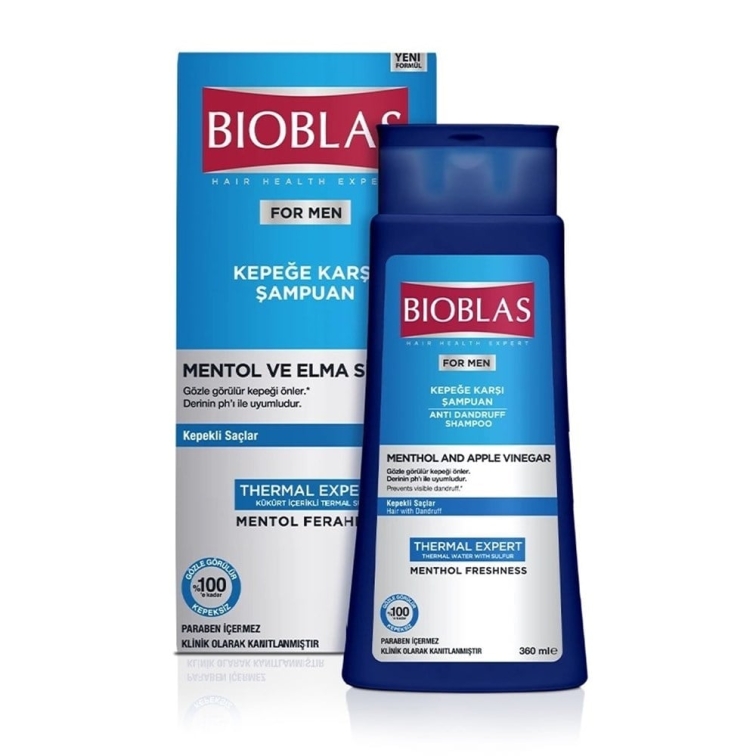 Bioblas For Men Thermal Expert Kepek ve Saç Dökülmesine Karşı Şampuan 360 ml - 1