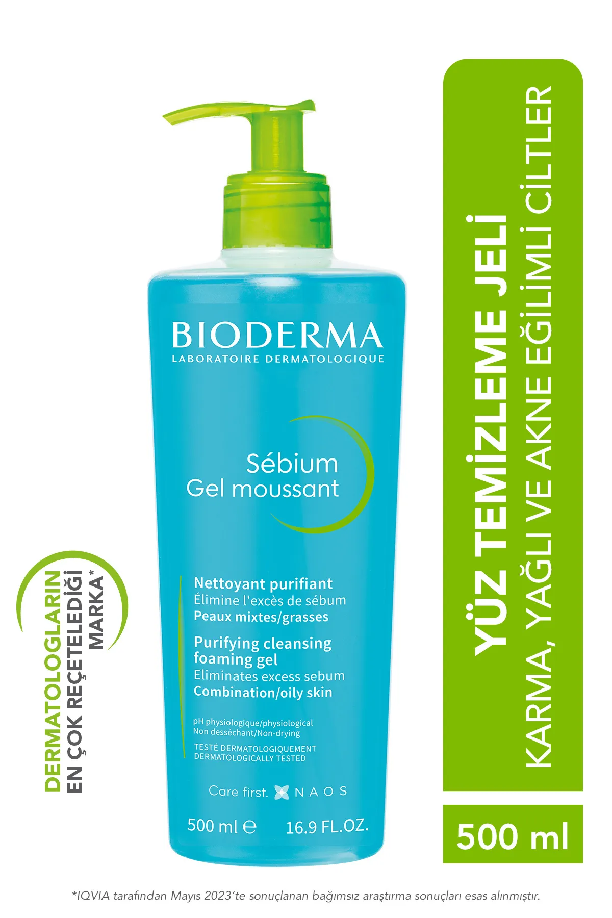 Bioderma Sebium Foaming Gel 500 ml - 1