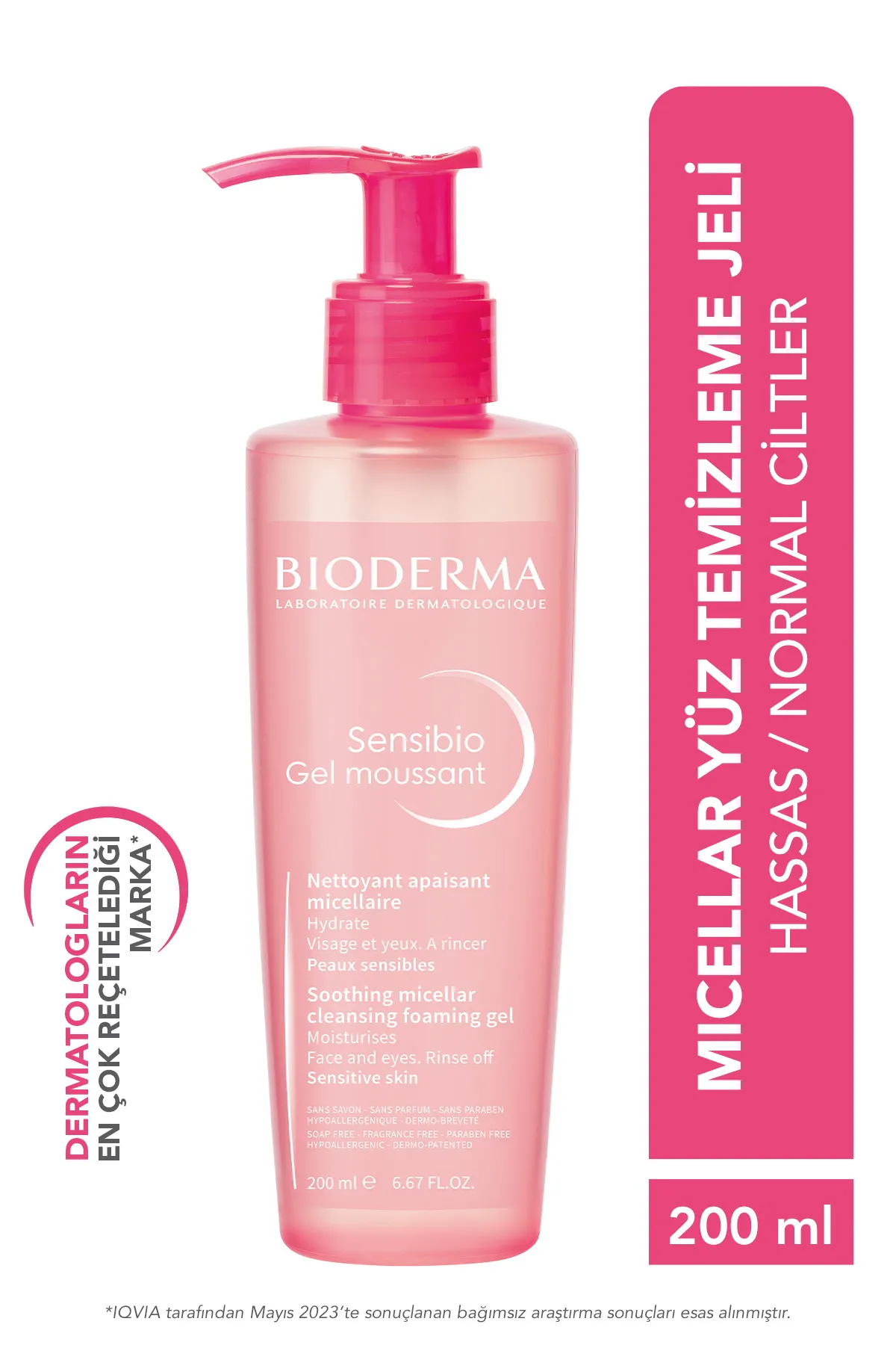 Bioderma Sensibio Foaming Cilt Temizleme Jeli 200 ml - 1