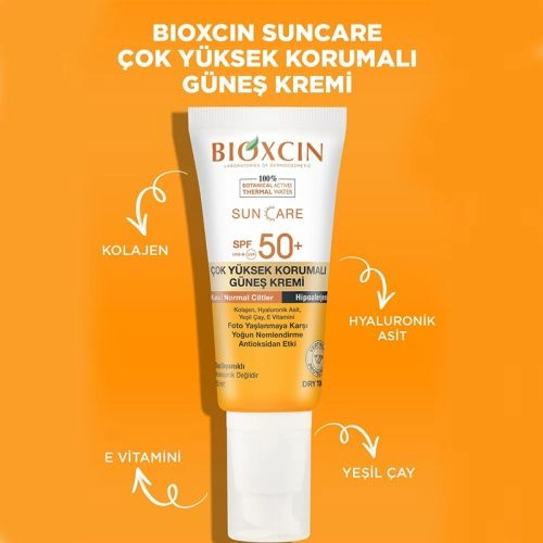 Bioxcin SPF50+ Kuru & Normal Ciltler Güneş Kremi 50 ml - 3