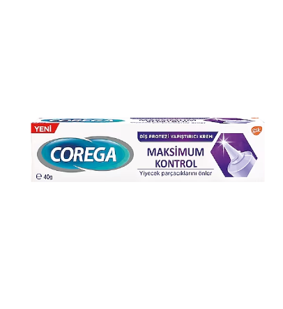 Corega Maksimum Kontrol Diş Protezi Yapıştırıcı Krem 40 gr - 1