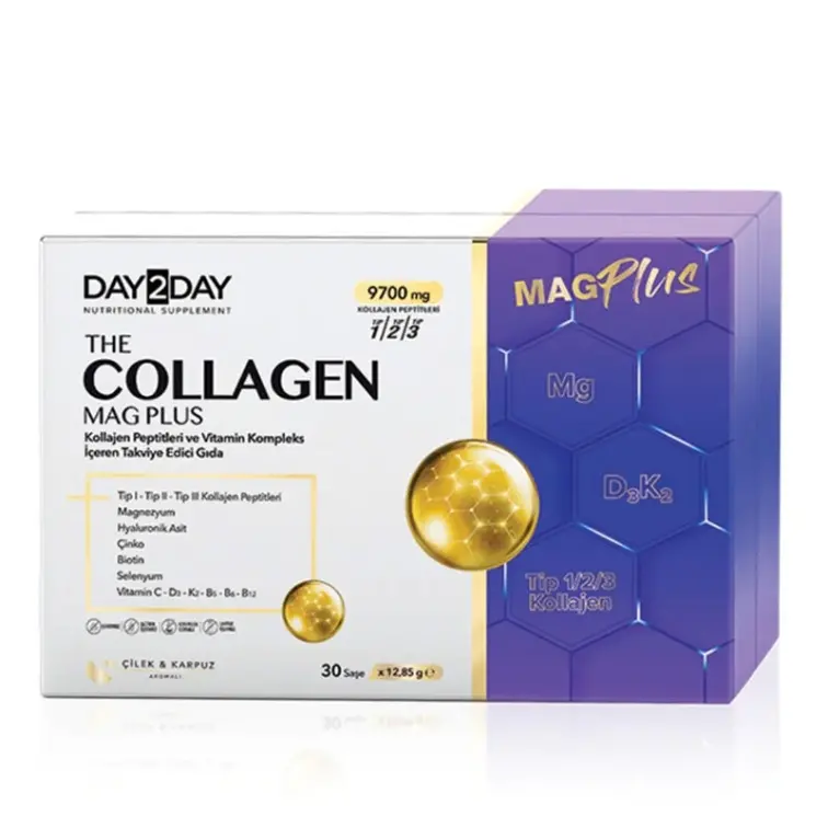 Day2Day The Collagen Mag Plus Takviye Edici Gıda 30 Şase - 1