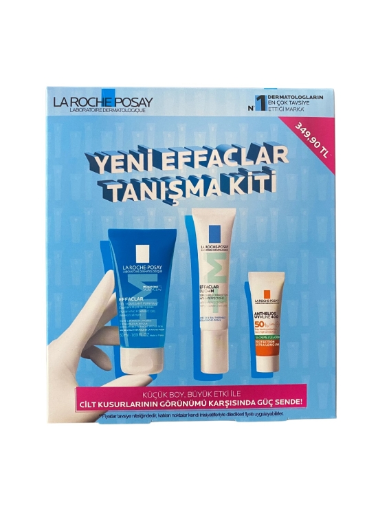 La Roche Posay Yeni Effaclar Tanışma Kiti Jel 50 ml + 15 ml Duo+ M + Yağlı Cilt Güneş Kremi 3x3 ml - 1