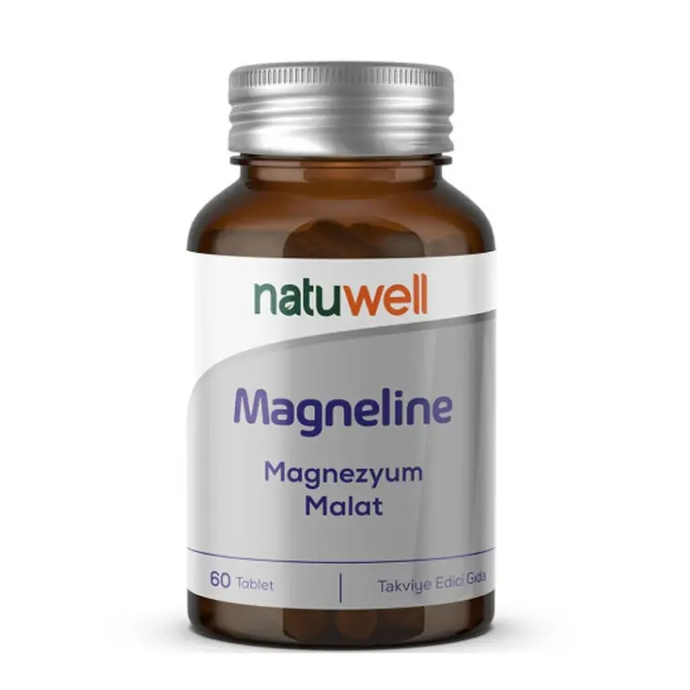 Natuwell Magneline Magnezyum Malat İçerikli Takviye Edici Gıda 60 Tablet - 1