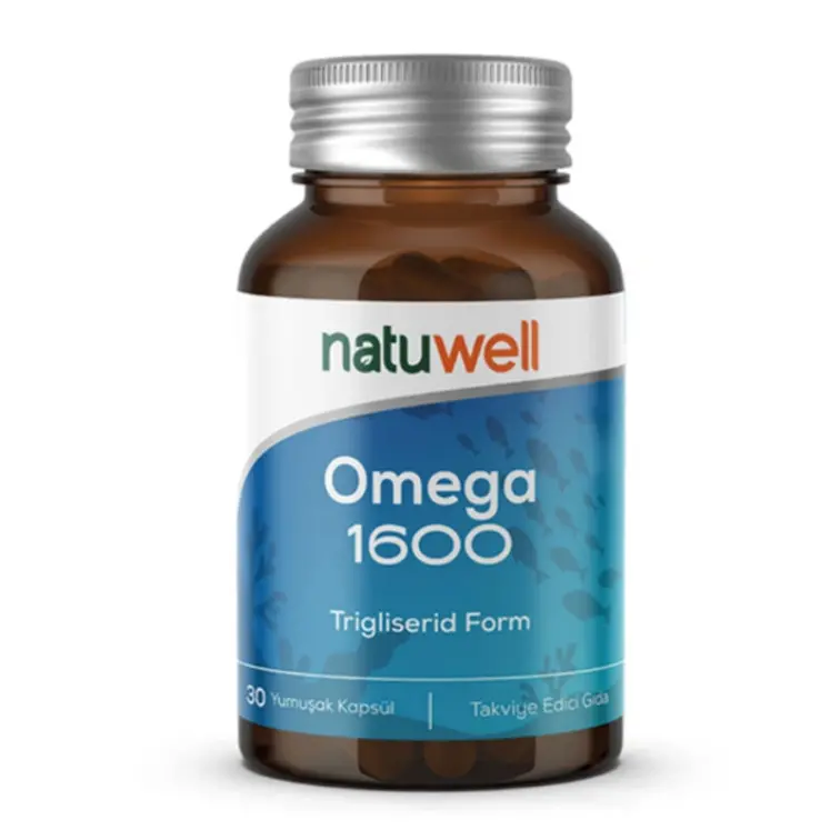 Natuwell Omega 1600 Takviye Edici Gıda 30 Yumuşak Kapsül - 1