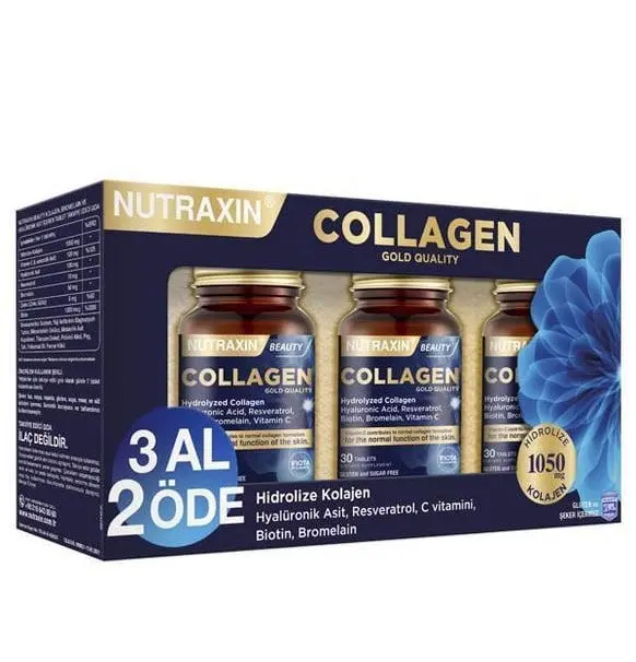 Nutraxin Collagen Beauty Hidrolize Kolajen 3 x 30 Kapsül - 3 AL 2 ÖDE - 1