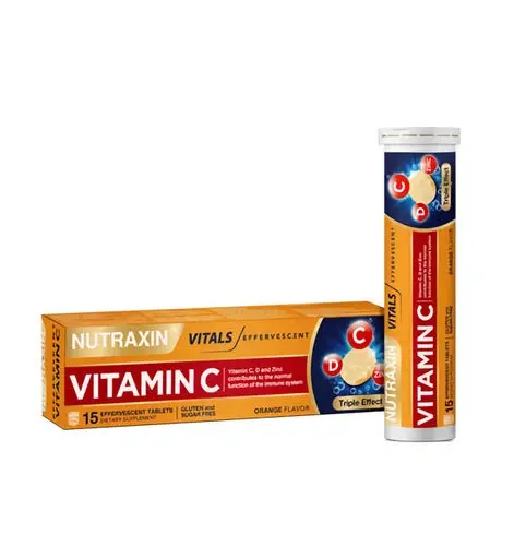 Nutraxin Efervesan - Vitamin C-D-ZINC 15 Efervesan Tablet - 1