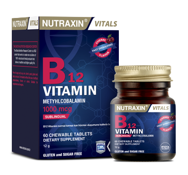 Nutraxin Vitals B12 Vitamin 60 Tablet - 1