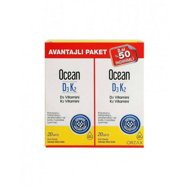 Ocean D3K2 Damla 20 ml 2'li - 1