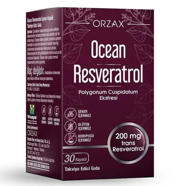 Orzax Ocean Resveratrol Takviye Edici Gıda 30 Kapsül - 1