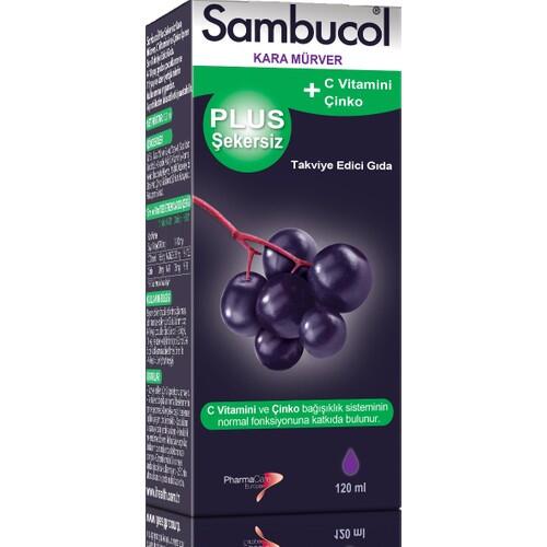 Sambucol Plus Şekersiz Takviye Edici Gıda 120 ml - 1