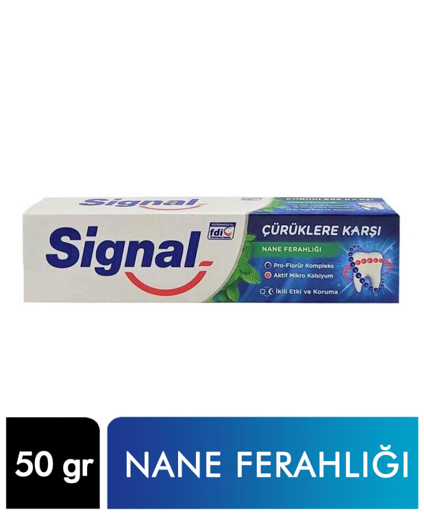 Signal Diş Macunu Çürüklere Karşı Nane Ferahlığı 50 ml - 1