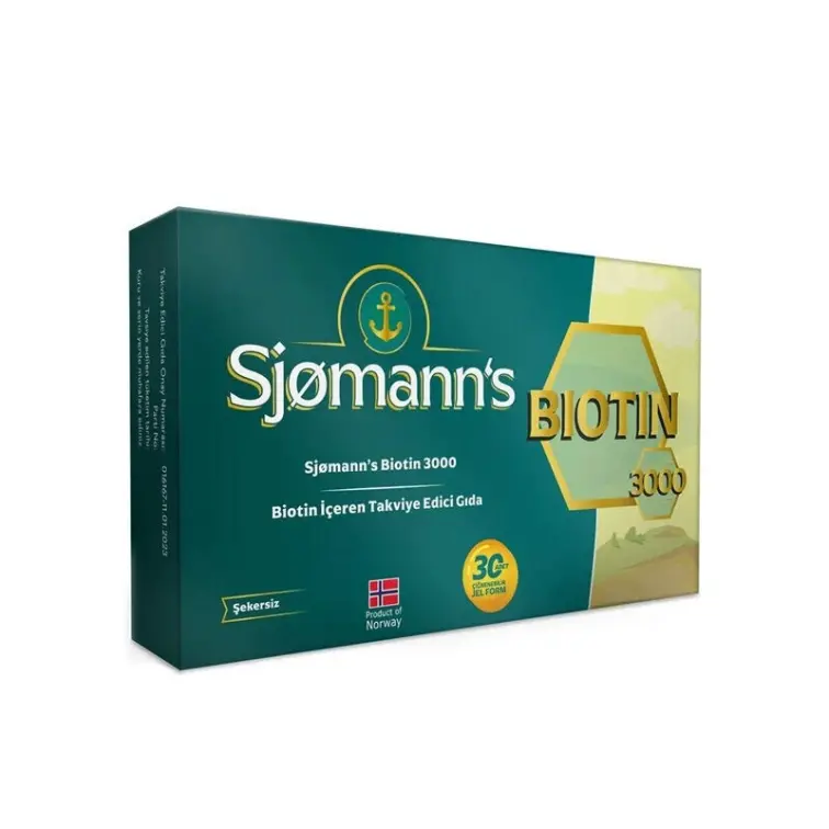 Sjomann's Biotin 30 Çiğneme Tableti - 1