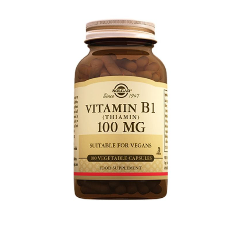 Solgar Vitamin B1 Thiamin 100 mg 100 Kapsül - 1