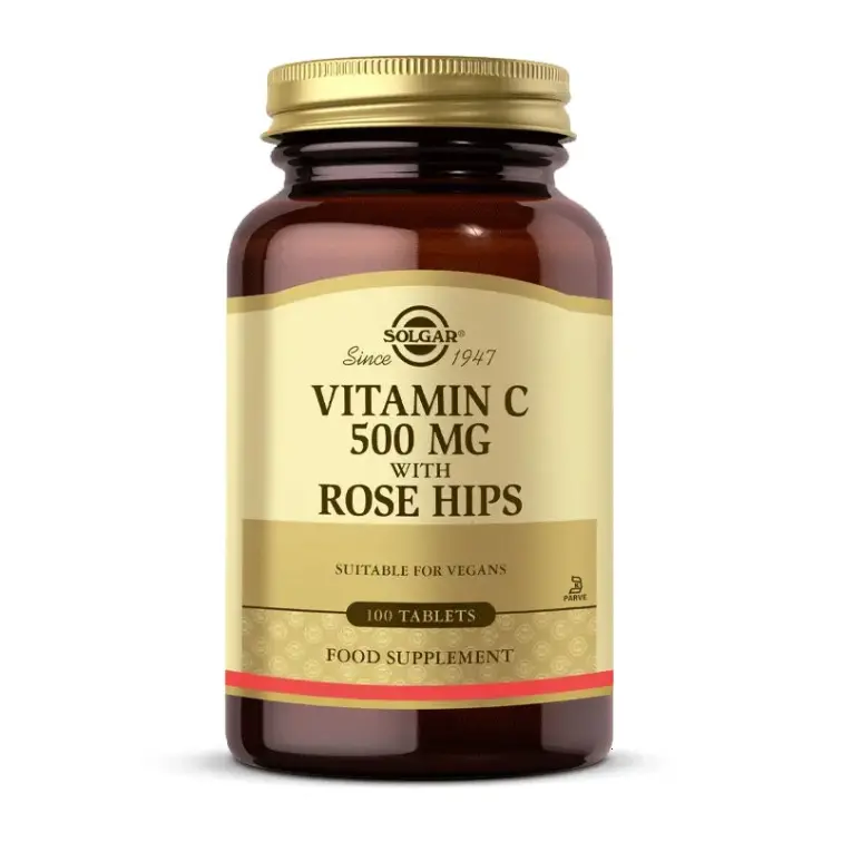 Solgar Vitamin C with Rose Hips 500 mg 100 Tablet - 1