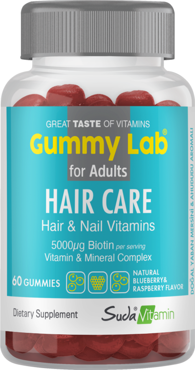 Suda Vitamin Gummy Lab Hair Care Vitamins For Adults 60 Gummies - 1