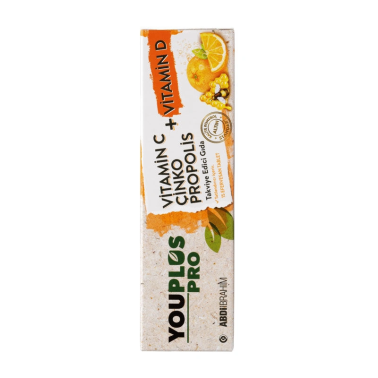 YouPlus Pro Vitamin C Çinko Propolis Takviye Edici Gıda 15 Tablet - Youplus