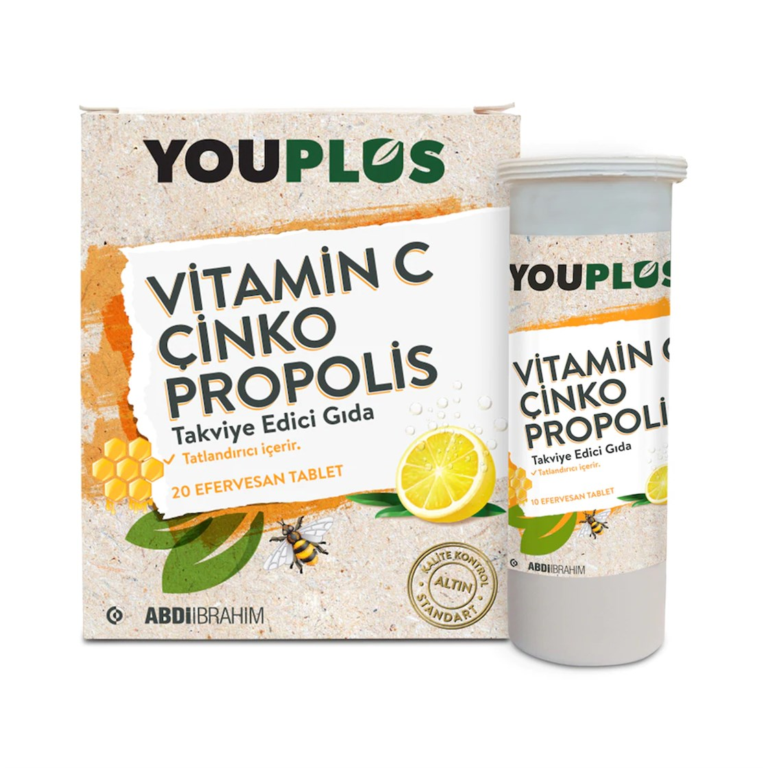 Youplus Vitamin C Çinko Propolis 20 Efervesan Tablet - 1